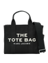 Small Tote, &pound;90, Handbags, Black, Canvas, Front view